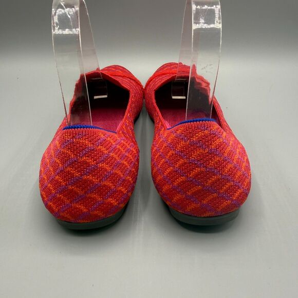 Rothys The Loafer Women’s Flats Pomegranate Red Knit Shoes Comfort Flats Sz 9.5 - Picture 6 of 9